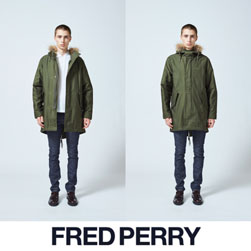 FRED PERRY フレッドペリー /モッズコート (FISHTAIL PARKA F2516) Olive -送料無料-