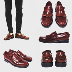 Original John(オリジナルジョン)/バックルローファー(BUCKLE LOAFER) Brown -送料無料-