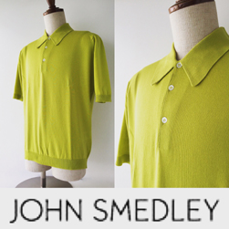 JOHN SMEDLEY(ジョンスメドレー)/シーアイランドコットンポロシャツ(ISIS) Zaha Green -送料無料-