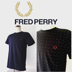 FRED PERRY(フレッドペリー)/スクエアドットTシャツ(M1553) Navy