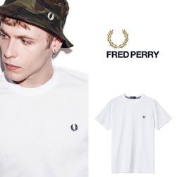 FRED PERRY(フレッドペリー)/クルーネックTシャツ(M6334) White