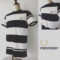 FRED PERRY(フレッドペリー)/ボーダーTシャツ(M2529) Navy x White