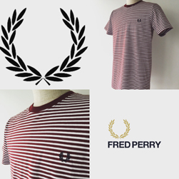FRED PERRY(フレッドペリー)/ボーダーTシャツ(M1555) Rosewood
