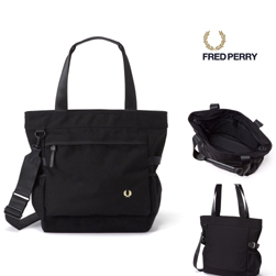 FRED PERRY(フレッドペリー)/ナイロントートバッグ(F9282) Black -送料無料-