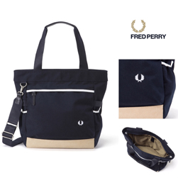 FRED PERRY(フレッドペリー)/ナイロントートバッグ(F9282) Navy -送料無料-