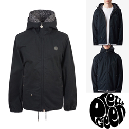 PRETTY GREEN(プリティーグリーン)/ペイズリーフードライナーフェスティバルパーカー(BECKFORD) Black -送料無料-