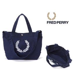 FRED PERRY フレッドペリー / ローレルリースキャンバストートバッグ(F9528) Navy