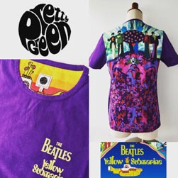 PRETTY GREEN プリティーグリーン / ビートルズイエローサブマリンTシャツ Purple