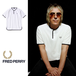 FRED PERRY フレッドペリー / カノコヘンリーネックTシャツ(F1673) White