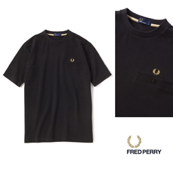 FRED PERRY フレッドペリー / カノコポケットTシャツ(F1674) Black