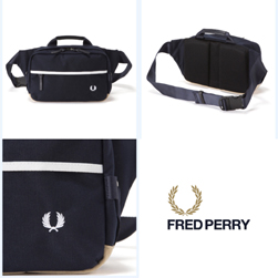 FRED PERRY フレッドペリー / ナイロンウエストバッグ(F9281) Navy -送料無料-