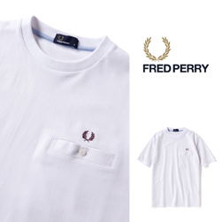 FRED PERRY フレッドペリー / カノコポケットTシャツ(F1674) White