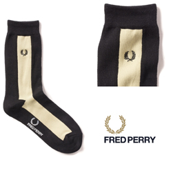 FRED PERRY フレッドペリー / M2ティッピングミドルソックス(F19886) Black