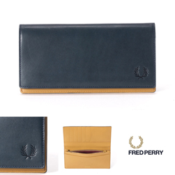 FRED PERRY フレッドペリー / レザーパース(F19869) Navy -送料無料-