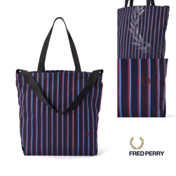 FRED PERRY フレッドペリー / ショルダートートバッグ(F9530) Navy -送料無料-