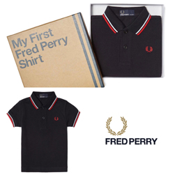 	FRED PERRY(フレッドペリー)/キッズラインポロシャツ(My First Fred Perry Shirt) Navy