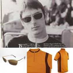 MADCAP ENGLAND マッドキャップイングランド / 60s モッドニットサイクリングトップ(Velocita) Golden Oak Original John オリジナルジョン / サングラス(BEAT SURRENDER) Gold x Brown