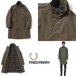 FRED PERRY フレッドペリー / ローレルリーフダイスクーターコート(F2555) Olive -送料無料-