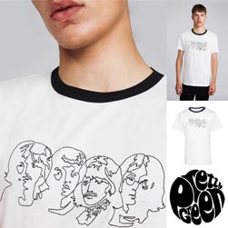 PRETTY GREEN プリティーグリーン / ビートルズホワイトアルバムTシャツ(SAVOY) White