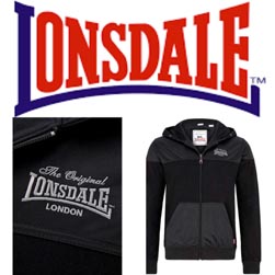 LONSDALE ロンズデール / フルジップパーカー Black