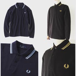 FRED PERRY フレッドペリー / ロングスリーヴラインポロシャツ(M7115)