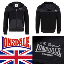 LONSDALE ロンズデール / フーデッドジャージ Black