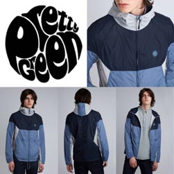 PRETTY GREEN プリティーグリーン / パネル切替フーデッドパーカー(ADELPHI) Navy -送料無料-