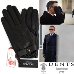 DENTS デンツ / ヘアシープグローヴ(15-1007 James Bond - Spectre) Black -送料無料-