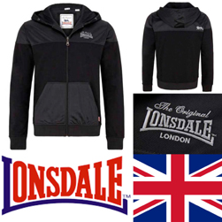 LONSDALE ロンズデール / フーデッドジャージ Black