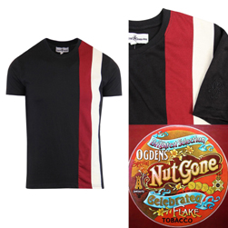 MADCAP ENGLAND マッドキャップイングランド / 60s レトロモッドサイドストライプパネルTシャツ(OGDEN) Jet Black