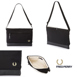 FRED PERRY フレッドペリー / ピケサコッシュバッグ(F9543) Black