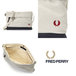 FRED PERRY フレッドペリー / ピケサコッシュバッグ(F9543) Oyster