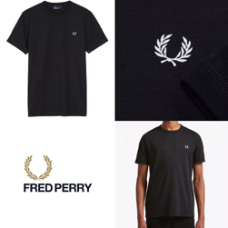 FRED PERRY フレッドペリー / リンガーTシャツ(M3519) Black