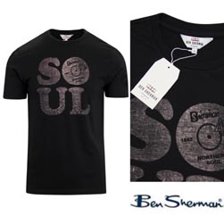 Ben Sherman ベンシャーマン / ノーザンソウルTシャツ Black