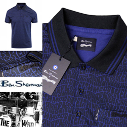 Ben Sherman ベンシャーマン / キースムーンシグネチャーポロシャツ Ink Blue