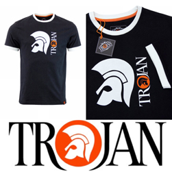 Trojan Records トロージャンレコード / ヘルメットロゴリンガーTシャツ Black