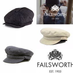 FAILSWORTH フェイルスワース / アイリッシュリネン マリンキャップ キャスケット