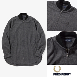 FRED PERRY フレッドペリー / ボンバーシャツ(F4532) Grey -送料無料-
