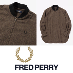 FRED PERRY フレッドペリー / ボンバーシャツ(F4532) Brown -送料無料-