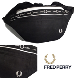 FRED PERRY フレッドペリー / モノクロームクロスボディバッグ(L7228) Black -送料無料-