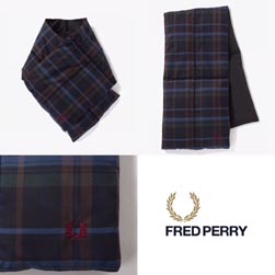 FRED PERRY フレッドペリー / リバーシブルダウンマフラー(F19912) Navy