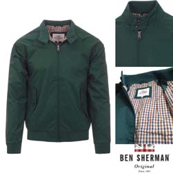 Ben Sherman ベンシャーマン / 60s モッド ハリントンジャケット Trekking Green -送料無料-