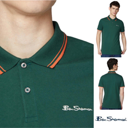 Ben Sherman ベンシャーマン / モッド シグネチャーポロシャツ Trekking Green -送料無料-