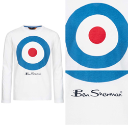 Ben Sherman ベンシャーマン / キッズロングスリーブＴシャツ Optic White