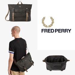 FRED PERRY フレッドペリー / アウトドアメッセンジャーバッグ(L7231) Black -送料無料-
