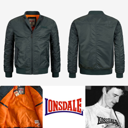 LONSDALE ロンズデール / スリムフィットMA-1ジャケット Olive -送料無料-