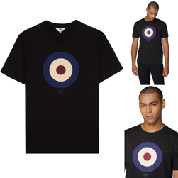 Ben Sherman ベンシャーマン / ターゲットマークTシャツ Black -送料無料-