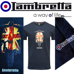 Lambretta ランブレッタ / ユニオンスクーターTシャツ Navy
