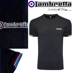 Lambretta ランブレッタ / ティップドピケTシャツ Navy
