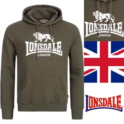 LONSDALE ロンズデール / ライオンロゴスウェットパーカ(FREMINGTON) Green -送料無料-